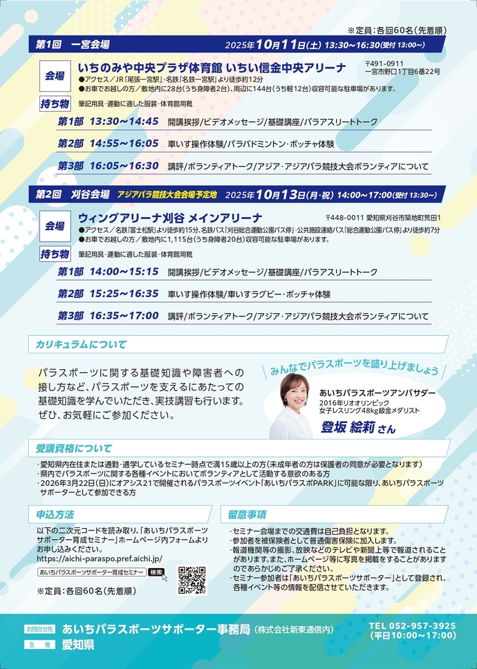 開催チラシ裏面
